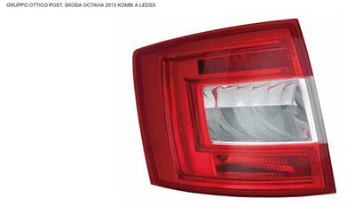 GR OTTICO P/SX A LED SKODA OCTAVIA SW 03/13>KOMBI