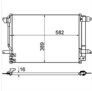 CONDENSATORE VOLKSWAGENBEETLE 04/11>