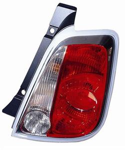 GR OTTICO P/DX BIANCO ROSSO FIAT 500 07/07> BORDO BIANCO