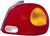 GR OTTICO P/DX ARANCIO BIANCO ROSSO  HYUNDAI ACCENT 3P 01/95>