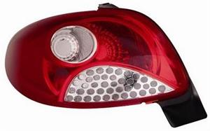 GR OTTICO P/DX BIANCO ROSSO PEUGEOT 206 PLUS 04/09> MOD VISTEON