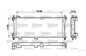 RAD FIAT PANDA 1.1 95-03