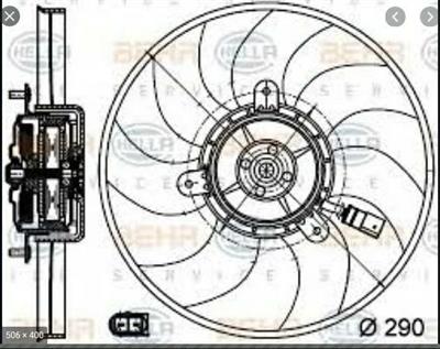 VENT RAD  REFR/COND  VWGOLF V 2.0