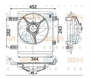 VENTOLA RAD SMART CITY COUPE W450 AC