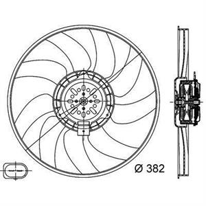 VENT RAD  REFR/COND  AUDI A4 LEFT