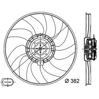 VENT RAD  REFR/COND  AUDI A4 LEFT