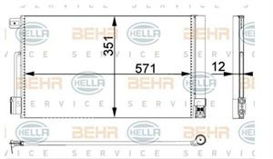 CONDENSATORE OPEL CORSA/FIAT GRANDE PU