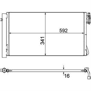 COND A/C  BMW 1(E87) / 3(E90/91/92)