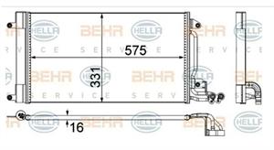 CONDENSATORE SEAT IBIZA  VW POLO '09