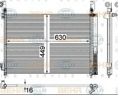 CONDENSATORE RENAULT KOLEOS / X-TRAIL / OPEL /