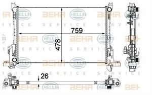 RADIATORE RENAULT TRAFIC 13-