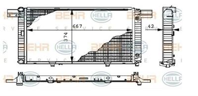 RADIATORE MB SL (R129)