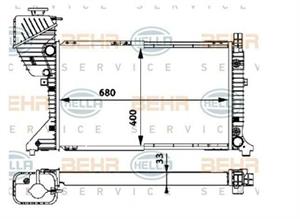 RADIATORE MB SPRINTER S/AC