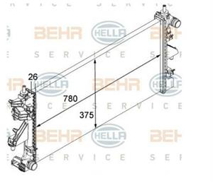 RADIATORE CITROEN / PEUGEOT / FIAT  C/AC