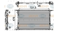 RADIATORE AUDI A4/A5 (B8) CAMBIO MANUALE