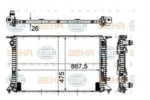 RADIATORE AUDI A4/A5 (B8) TRASMISSIONE AUTOMATICA