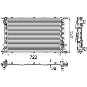 RADIATORE AUDI A4/A5 (B8) TRASMISSIONE AUTOMATICA