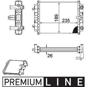 RADIATORE DEL REFRIGERANTE  AUDI A4 V6 TDI