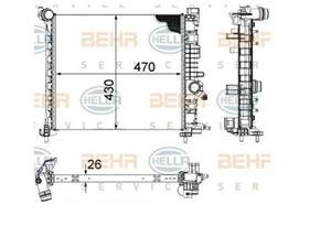 RADIATORE OPEL MERIVA