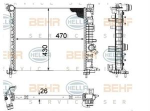 RADIATORE OPEL MERIVA