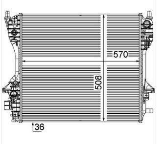 RADIATORE DEL REFRIGERANTE  JAGUAR XF 3.0 V6