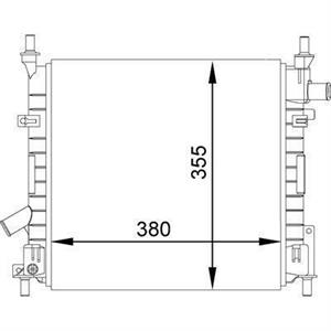 RADIATORE DEL REFRIGERANTE  FORD KA 1.3 -AC