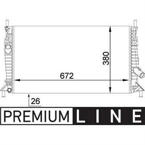 RADIATORE DEL REFRIGERANTE  FORD FOCUS II / C-MAX