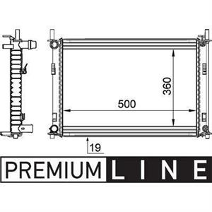 RADIATORE DEL REFRIGERANTE  FORD FIESTA V 1.3 MAN.