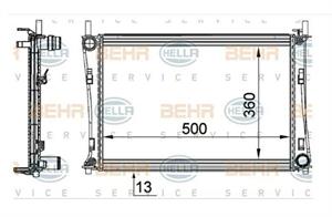 RADIATORE FORD FIESTA V/ FUSION 1.4