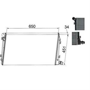 RADIATORE DEL REFRIGERANTE  VW PASSAT