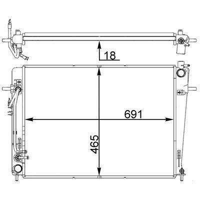 RADIATORE DEL REFRIGERANTE  KIA SPORTAGE