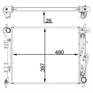 RADIATORE DEL REFRIGERANTE  KIA CEED