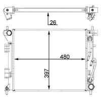 RADIATORE DEL REFRIGERANTE  KIA CEED