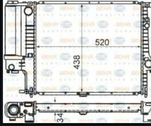 RADIATORE DEL REFRIGERANTE  HYUNDAI TUCSON