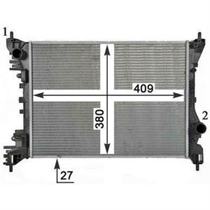 RADIATORE DEL REFRIGERANTE ALFA / FIAT MITO -DOBLO