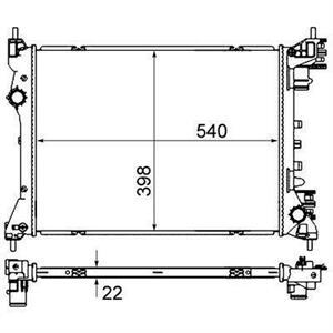 RADIATORE DEL REFRIGERANTE ALFA / FIAT MITO -DOBLO