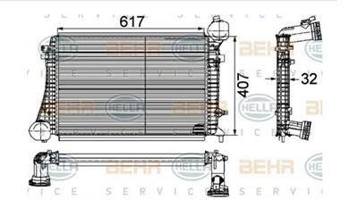 INTERCOOLER VW GOLF V /CADDY III