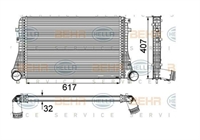 INTERCOOLER VW GOLF V, AUDI A3