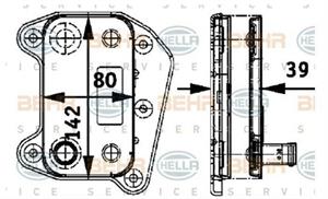 RADIATORE OLIO MB C-CL.(W203)