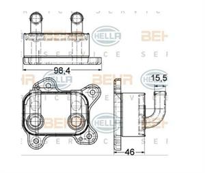 RADIATORE OLIO OPEL ASTRA G, CORSA C