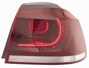 FANALE P/DX EST A LED BIANCO ROSSO VW GOLF 6 GTI R 11/08>09/12