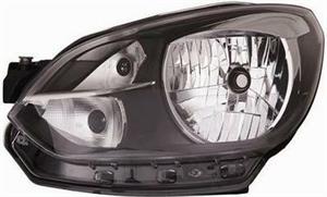 FARO DX H4 PRE REG ELET VW UP 01/12>PARAB NERA - BORDO NERO