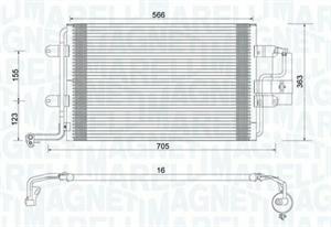 CONDENSATORE VW GOLF IV(1J1) 1.4 16V - AUDI -SEAT - SKODA -