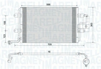 CONDENSATORE VW GOLF IV(1J1) 1.4 16V - AUDI -SEAT - SKODA -