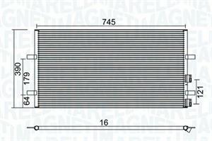 CONDENSATORE FORD TRANSIT FURGONATO (FA )