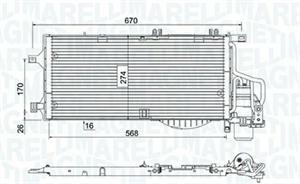 CONDENSATORE OPEL CORSAC (X01)