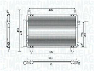 CONDENSATORE TOYOTA YARIS (P9) 1.4 D-4D (