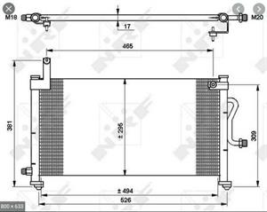 CONDENSATORE OPEL ASTRA- CHEVROLET - DAEWOO -