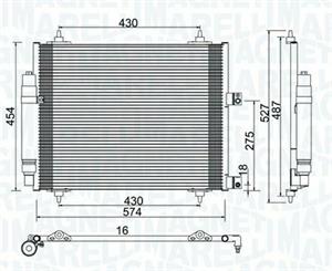 CONDENSATORE FIAT LANCIA ULYSSE-PHEDRA-PEUG-CITROEN