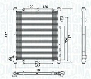 CONDENSATORE HONDA HONDA JAZZ II 1.2-1.4